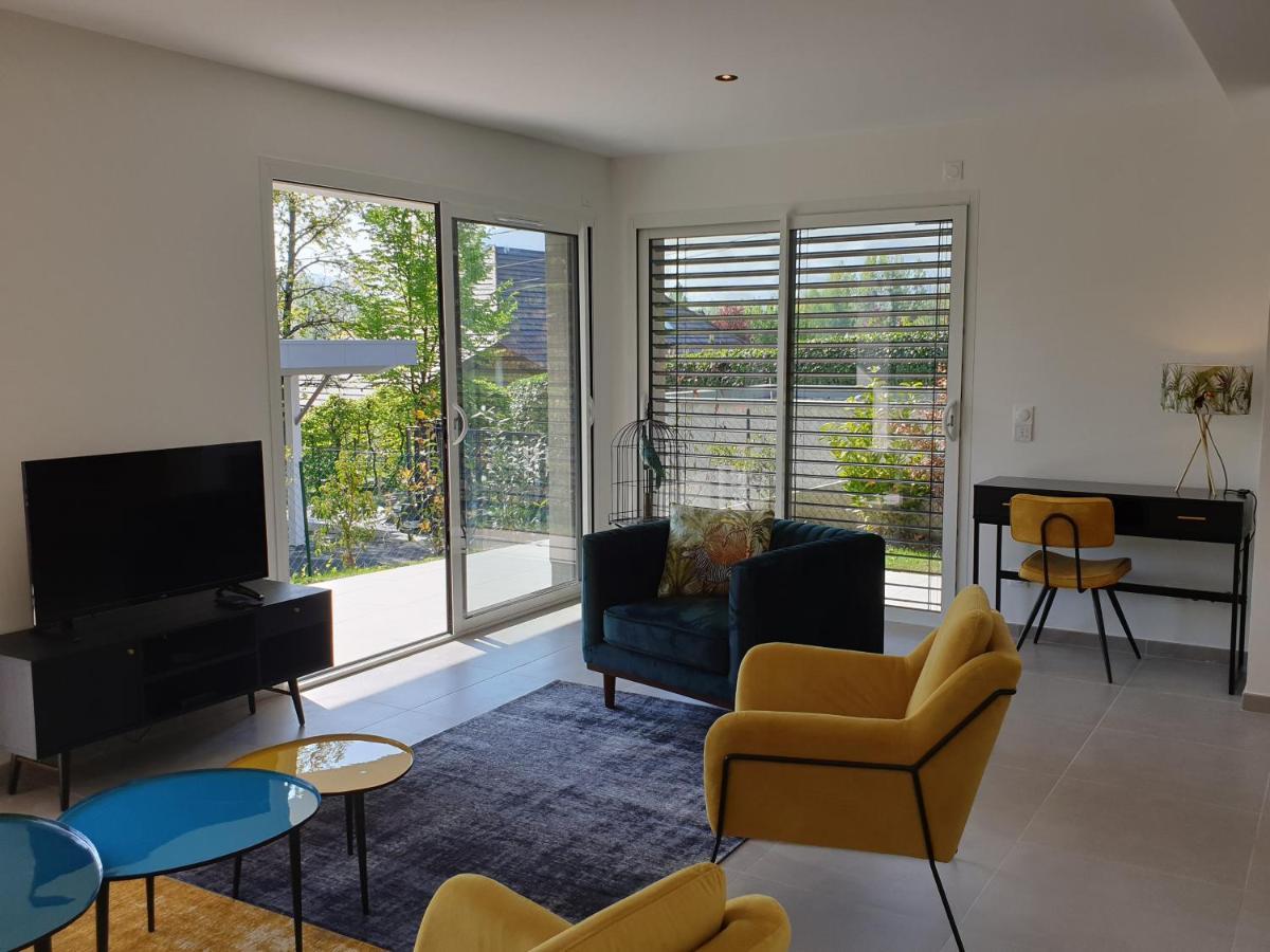 L'Appartement Jardin Avec Vue Montagnes Sévrier エクステリア 写真