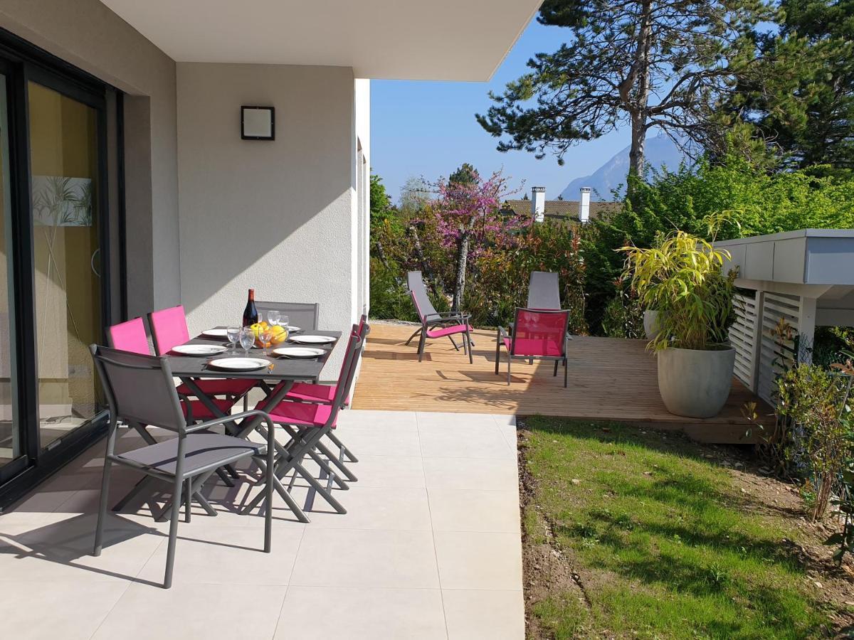 L'Appartement Jardin Avec Vue Montagnes Sévrier エクステリア 写真