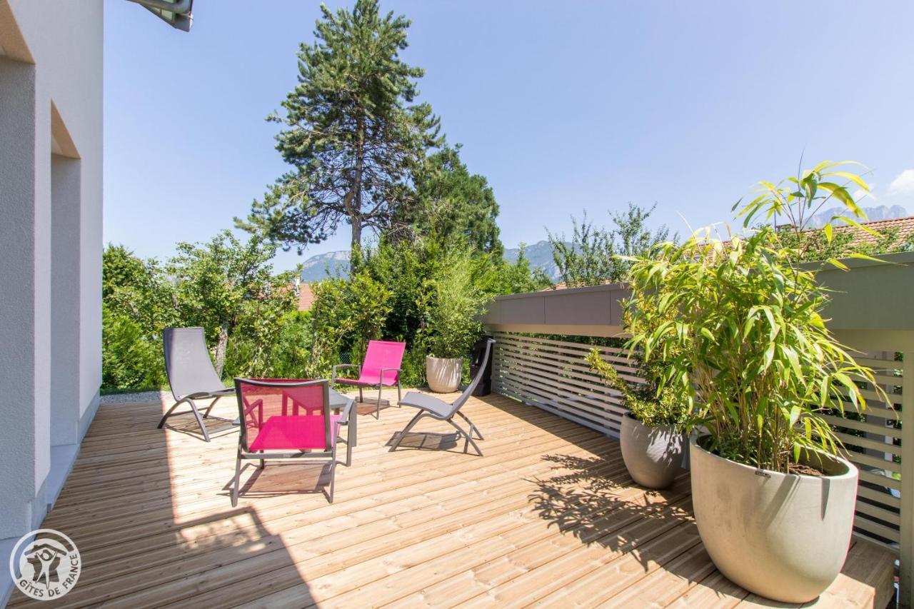 L'Appartement Jardin Avec Vue Montagnes Sévrier エクステリア 写真