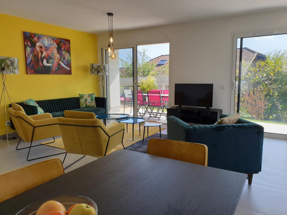 L'Appartement Jardin Avec Vue Montagnes Sévrier エクステリア 写真