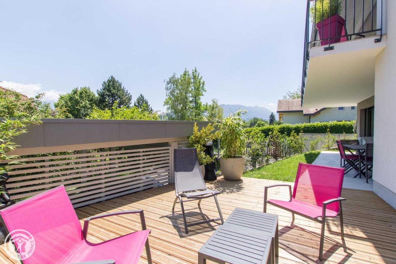 L'Appartement Jardin Avec Vue Montagnes Sévrier エクステリア 写真