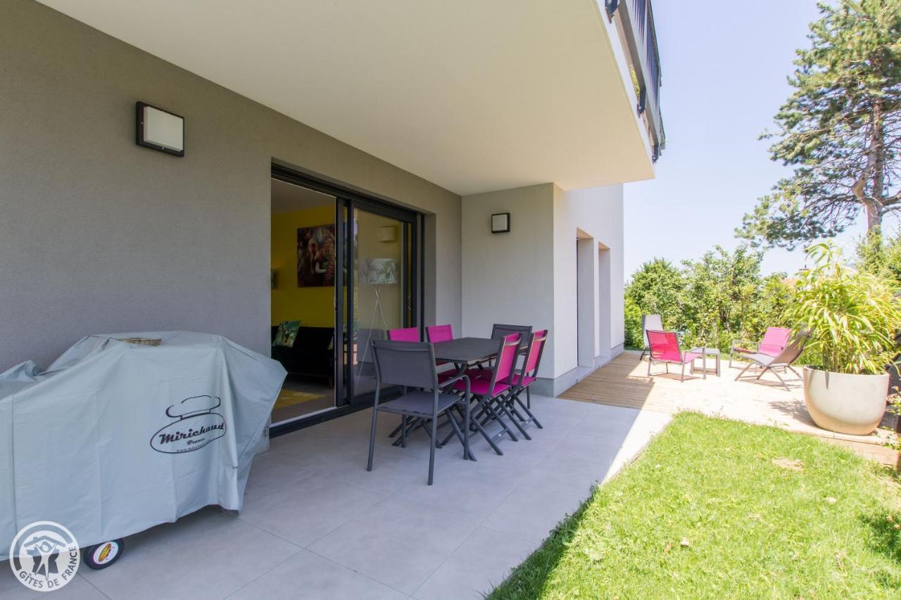 L'Appartement Jardin Avec Vue Montagnes Sévrier エクステリア 写真